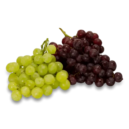 Fresh Red and Green Grapes