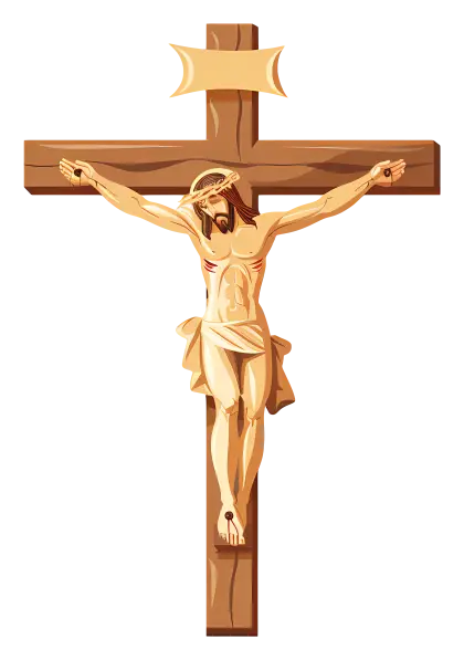 Jesus Christ on the Crucifix Illustration