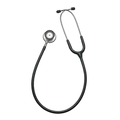 Black Stethoscope for Medical Use