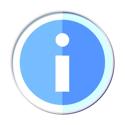 Blue Information Icon Symbol