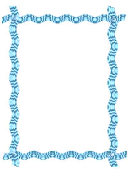Blue Decorative Frame