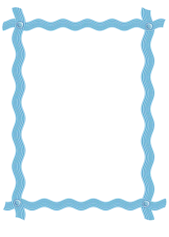 Blue Decorative Frame