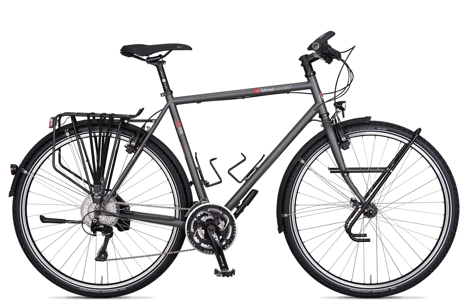 Touring Bicycle with Pannier Rack