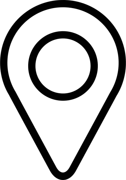 Black Location Pin Icon