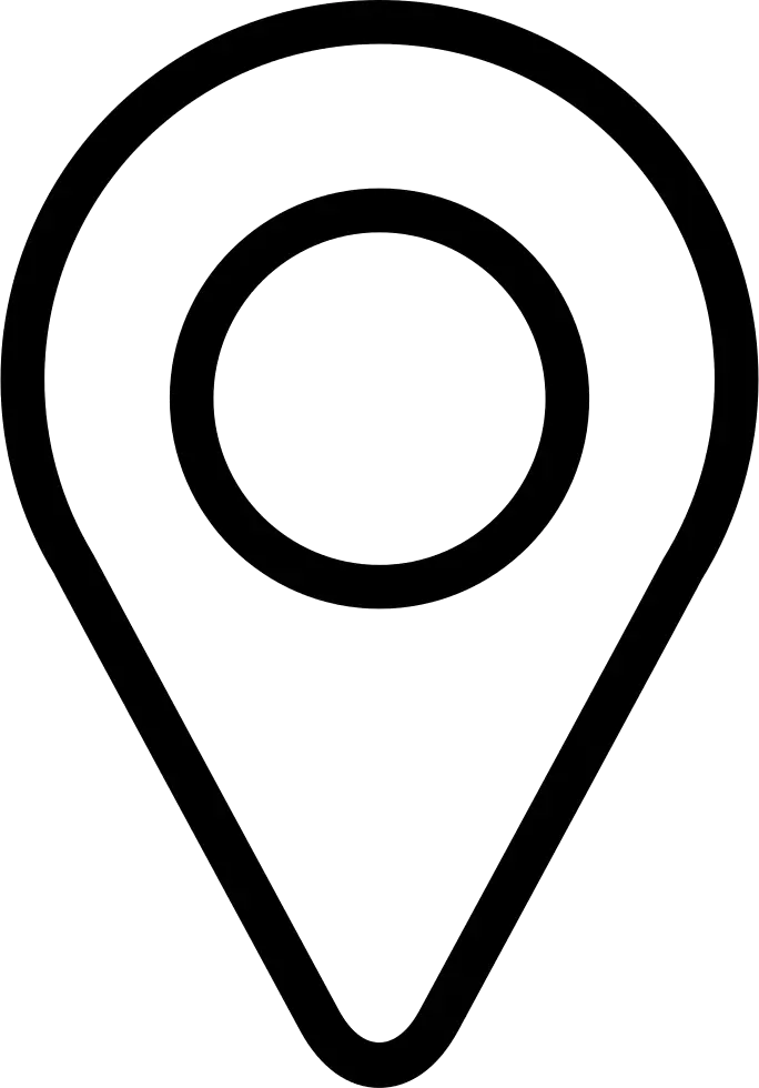 Black Location Pin Icon