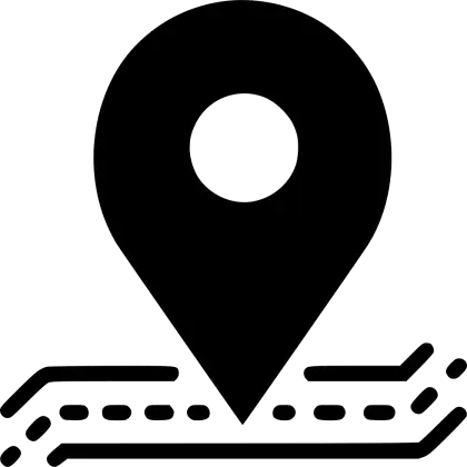 Minimalist Location Pin Icon Design