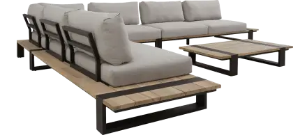 Modern Patio Furniture with Wooden Details