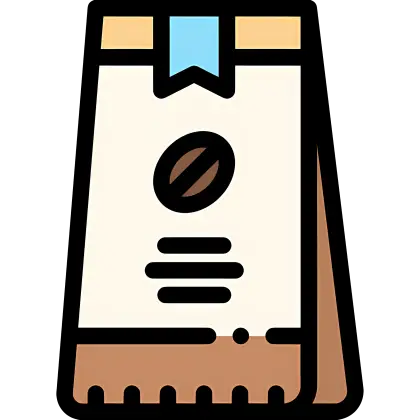 Stylish Coffee Bag with Label