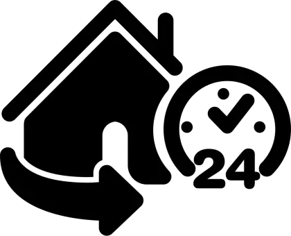 24-Hour Home Service Icon