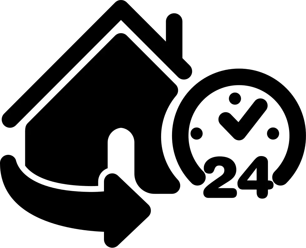 24-Hour Home Service Icon
