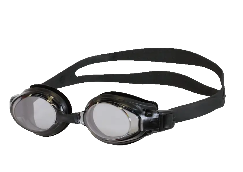 Black Swimming Goggles with Straps