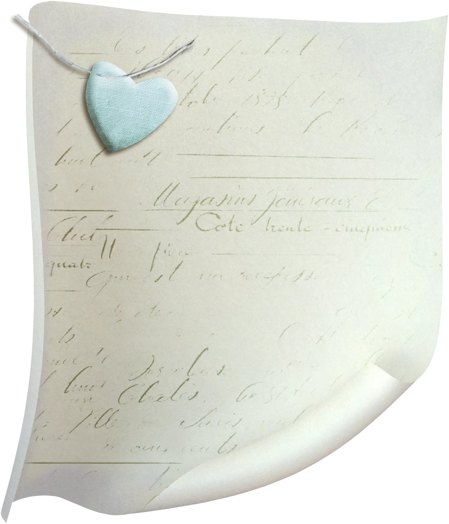 Love Letter with Heart Pendant