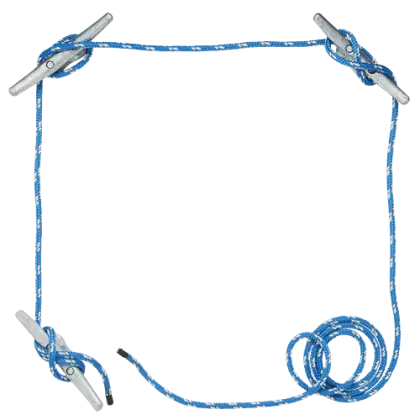 Blue Rope Frame with Knots