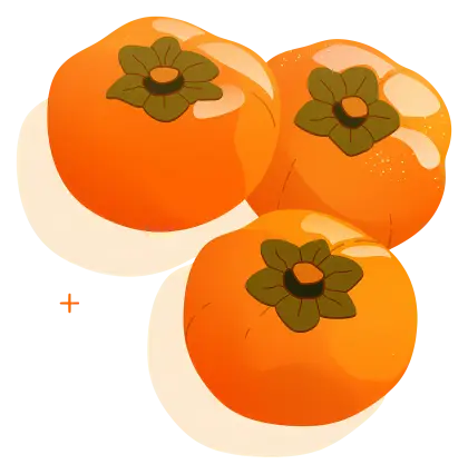 Illustration of Persimmons