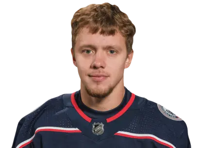 Hockey Player in Team Uniform