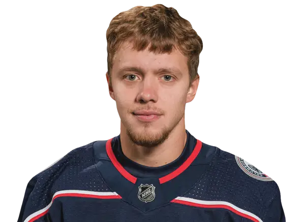 Hockey Player in Team Uniform