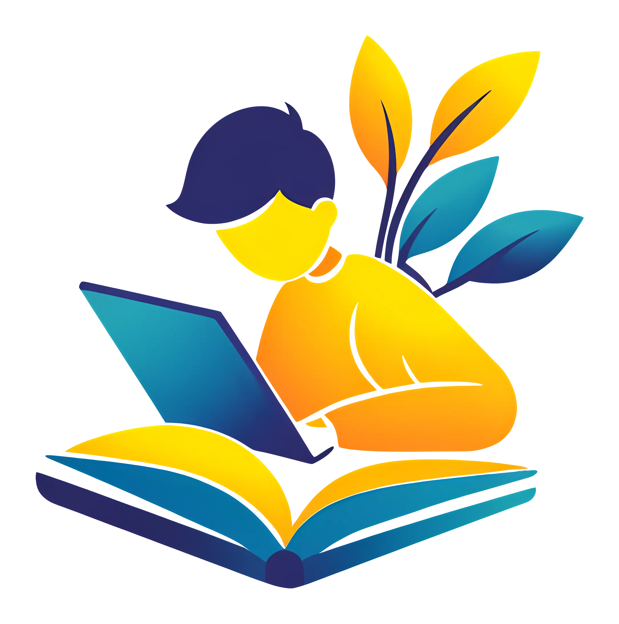 Person Studying with Laptop
