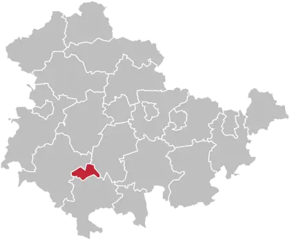 Map of Region with Highlighted District