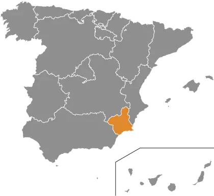Map Highlighting Region in Spain