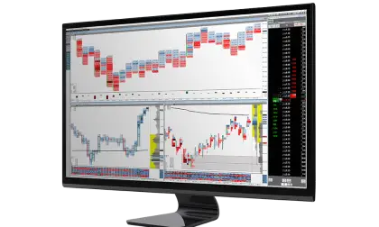 Trading Monitor with Financial Data Display
