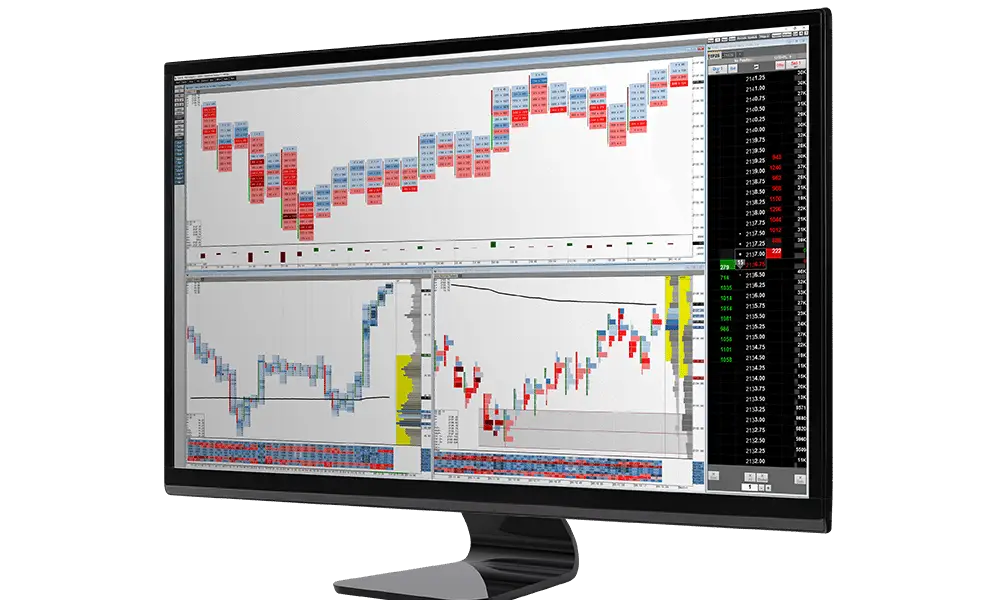 Trading Monitor with Financial Data Display