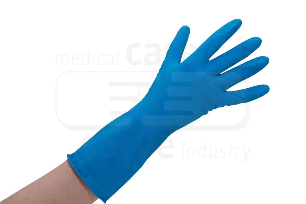Blue Rubber Glove for Cleaning