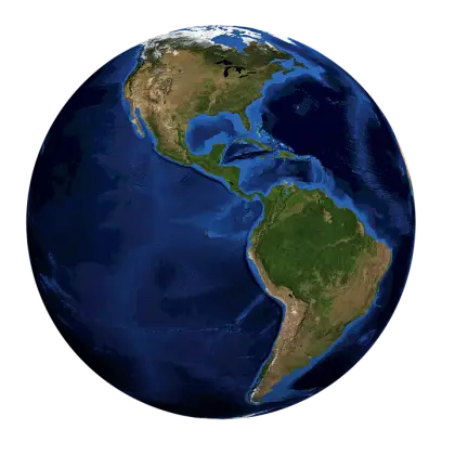 Planet Earth Full View Illustration