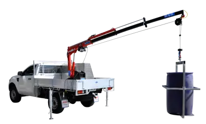 Truck with Mounted Crane