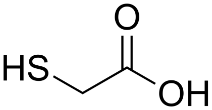 Chemical Structure of Thioglycolic Acid
