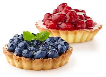 Delicious Blueberry and Strawberry Tarts