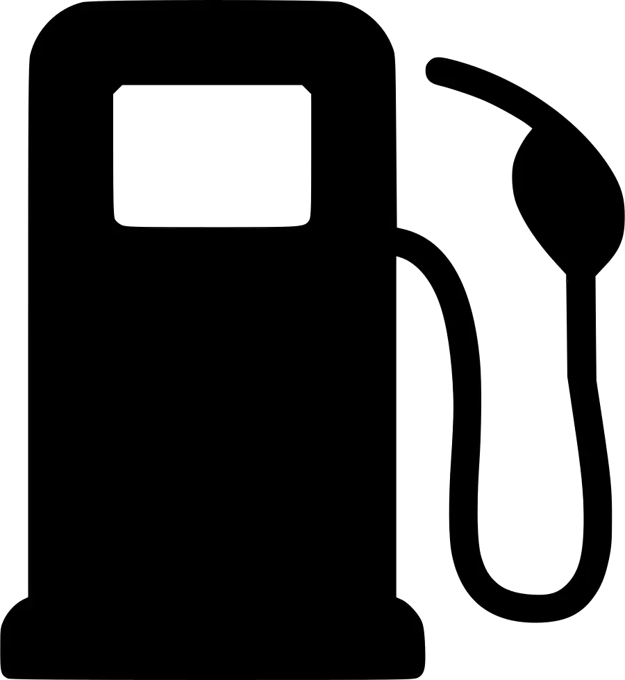Black Gas Station Pump Icon Illustration