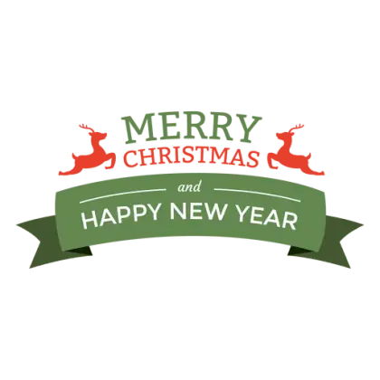 Merry Christmas and Happy New Year Festive Banner