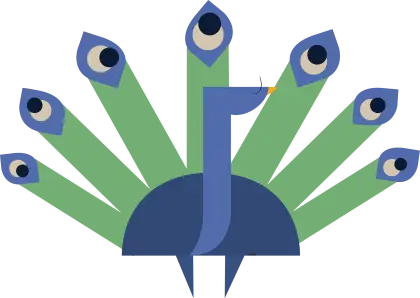 Colorful Peacock Illustration