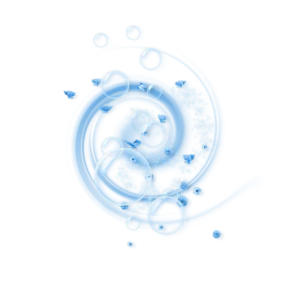 Abstract Blue Swirl Design
