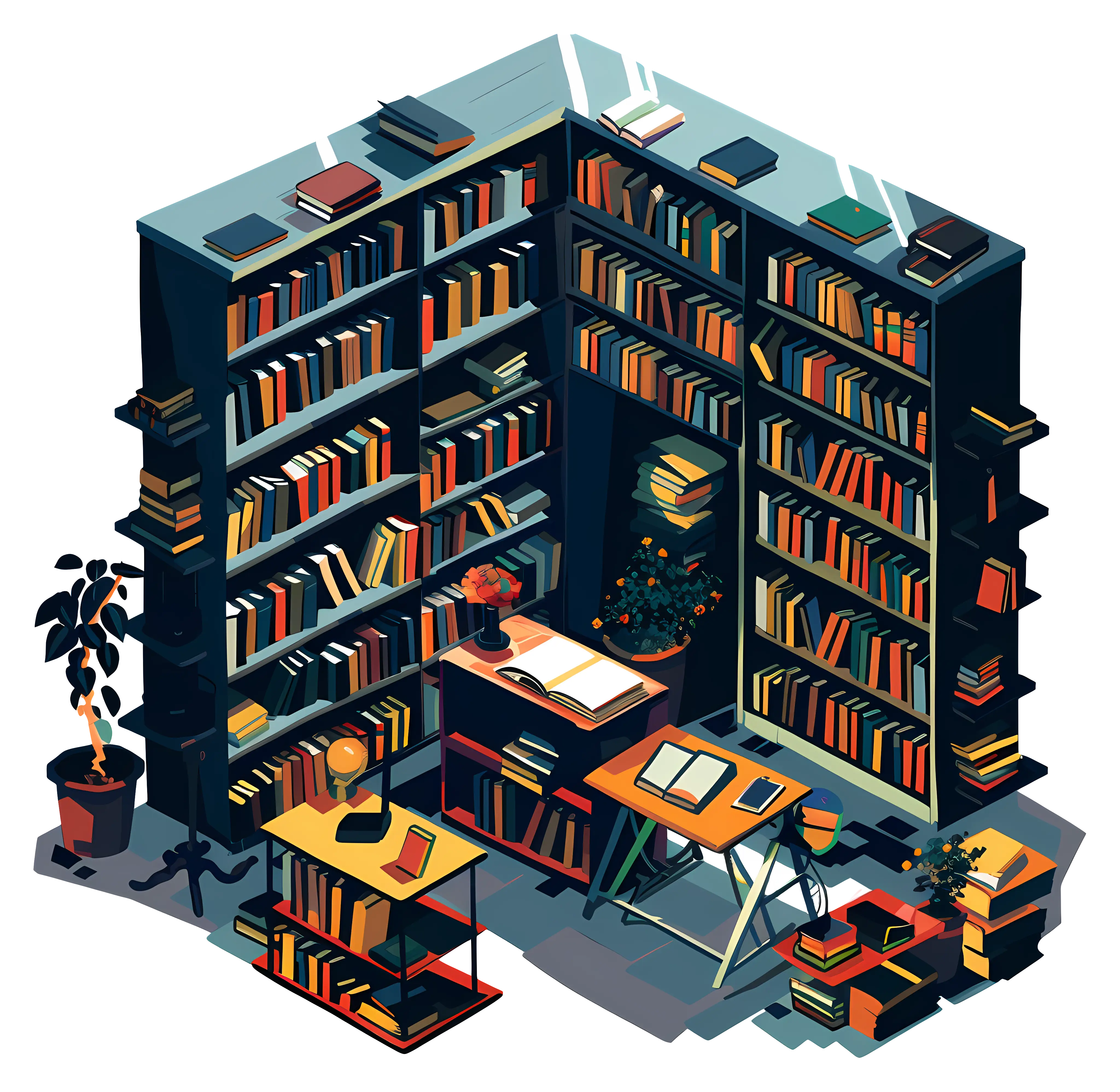 Cozy Library Corner