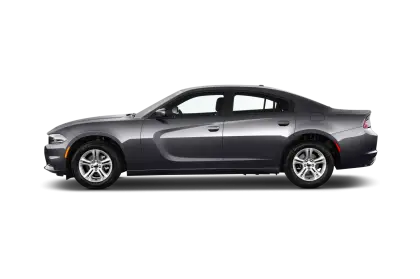 Modern Gray Sedan Car Side View