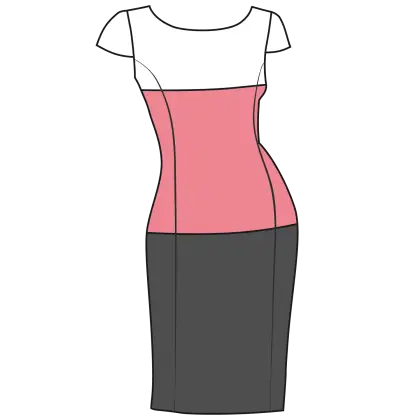 Pink and Black Dress