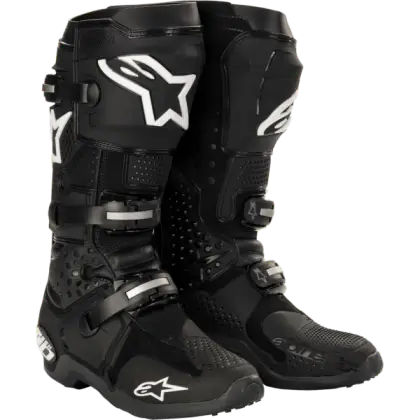 Protective Black Motorcycle Boots
