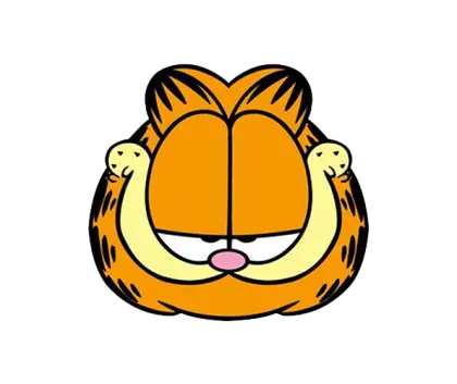 Garfield Face with a Smirk