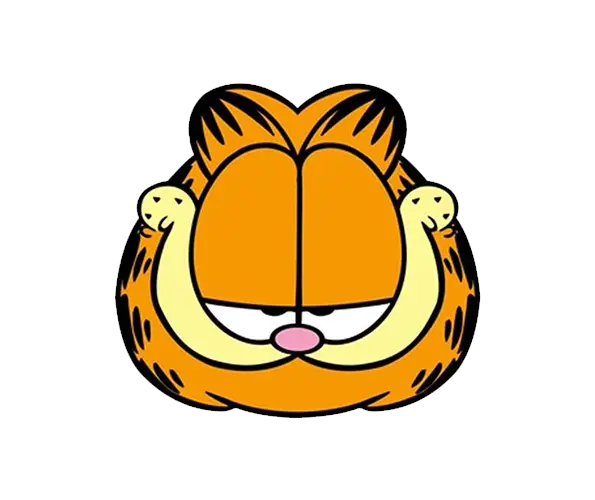 Garfield Face with a Smirk