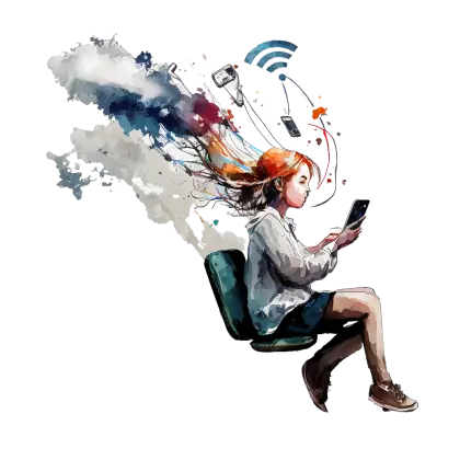 Girl Using Phone