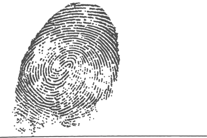 Detailed Fingerprint Symbol