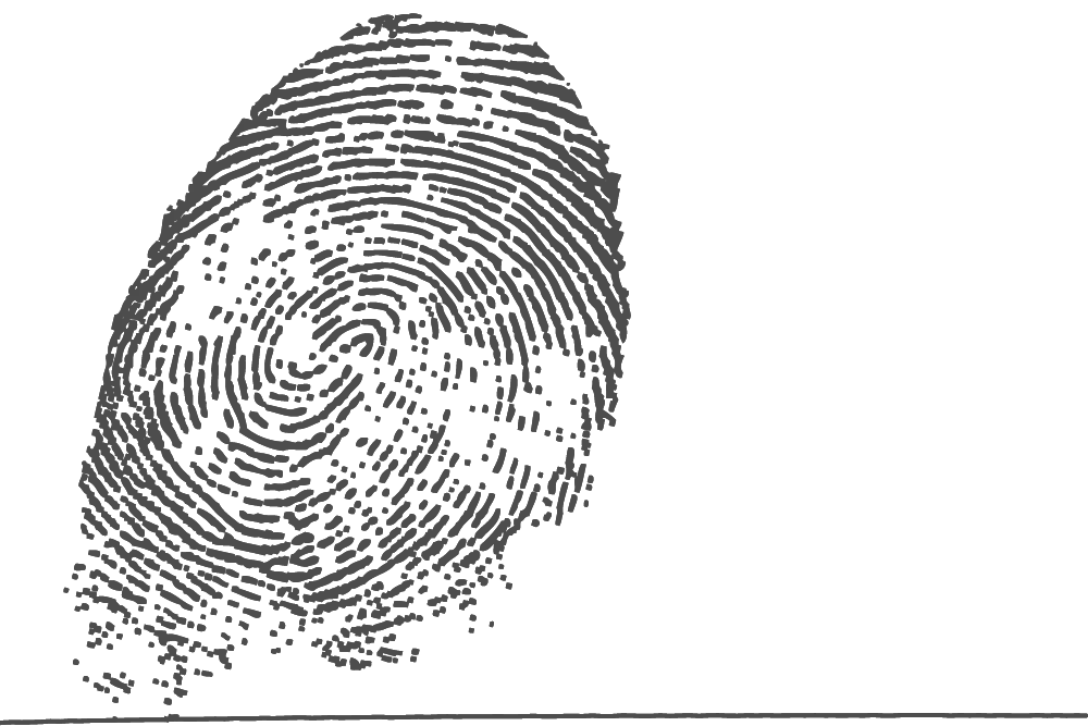 Detailed Fingerprint Symbol