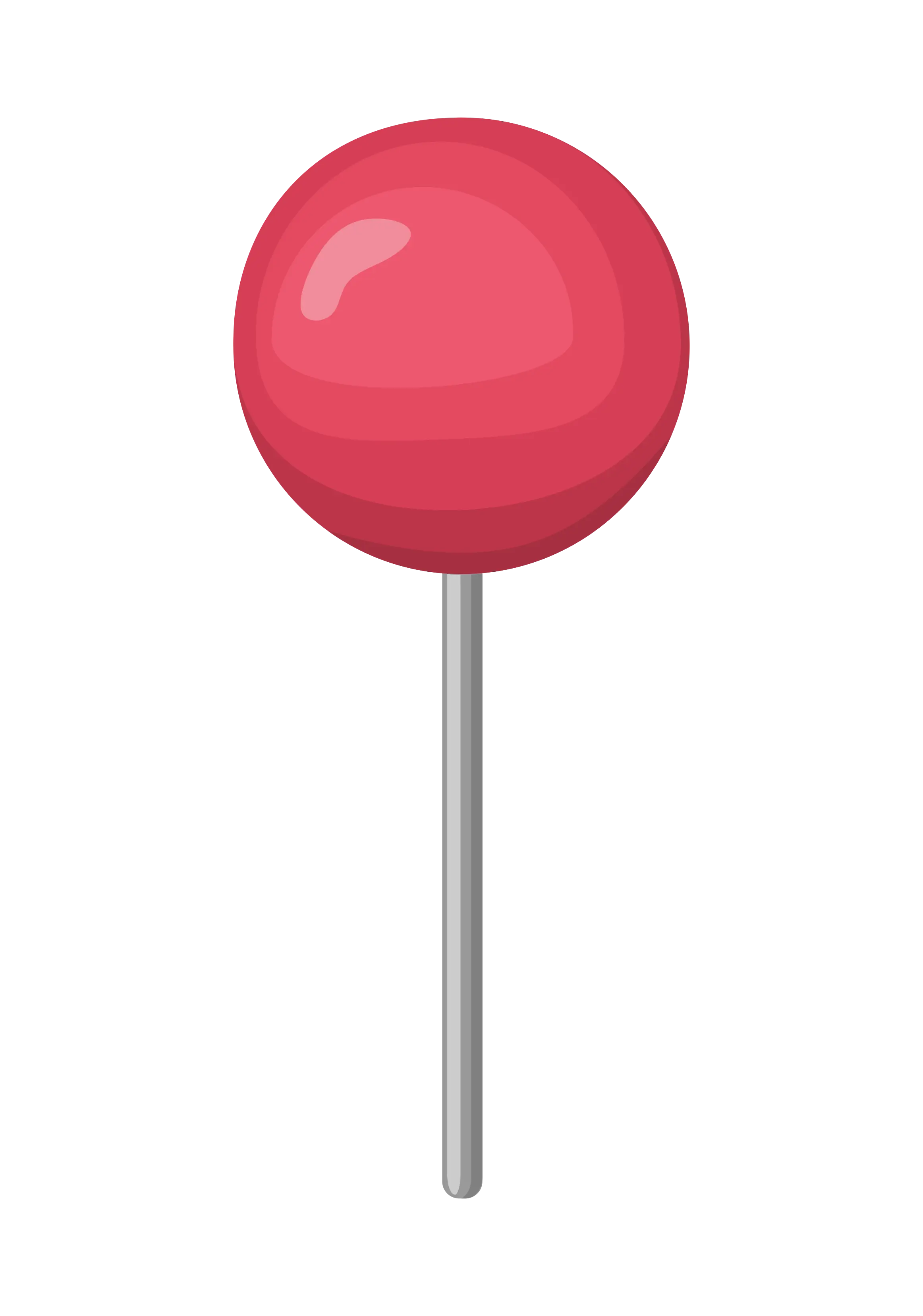 Red Lollipop Illustration