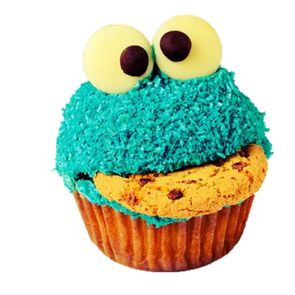 Cookie Monster Cupcake