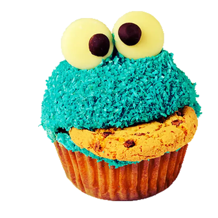 Cookie Monster Cupcake