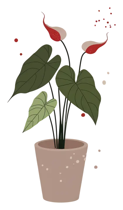 Potted Plant Illustration
