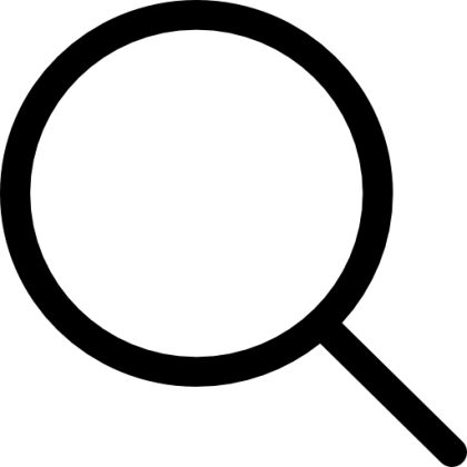 Simple Magnifying Glass Icon for Search