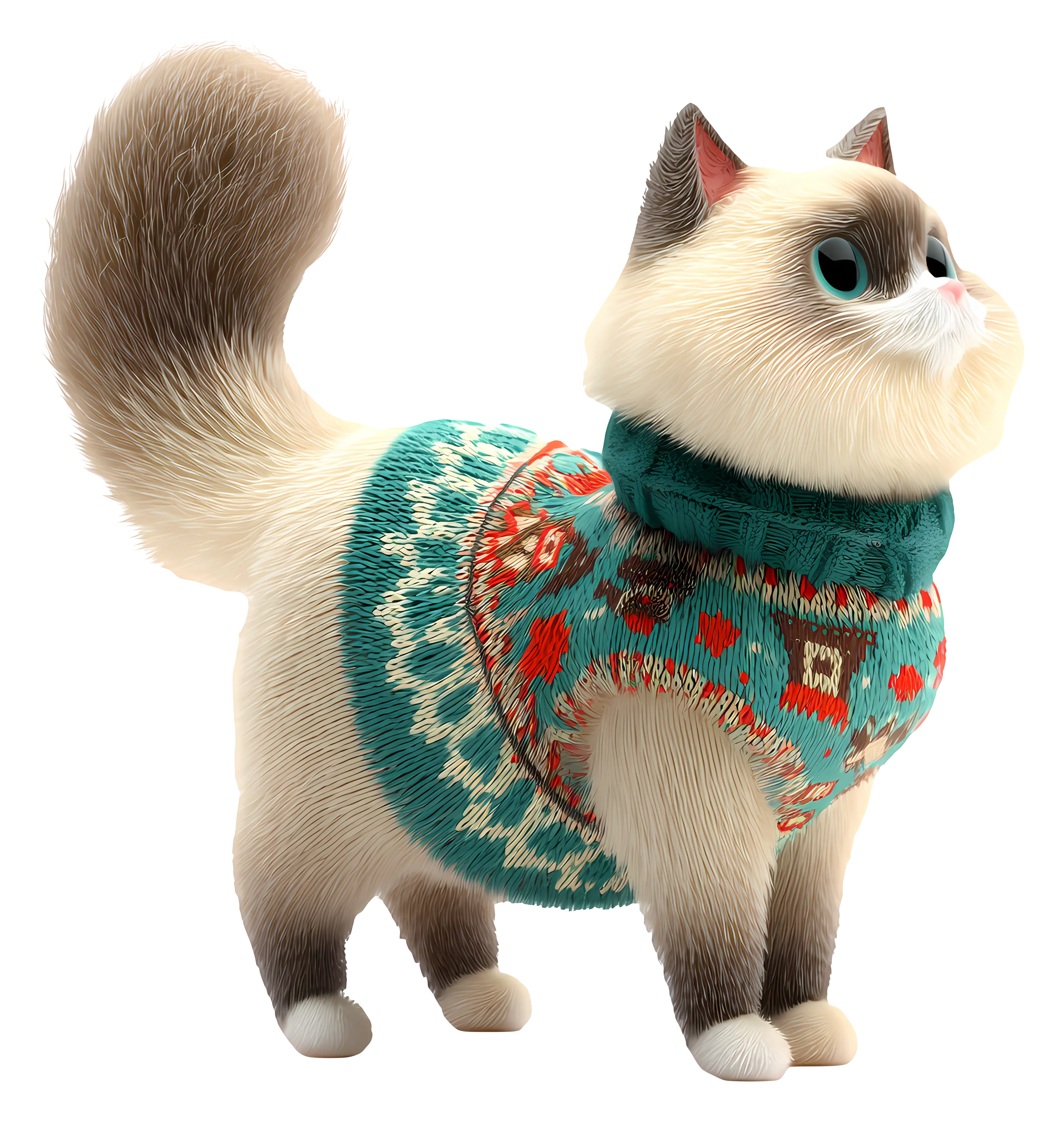 Cute Cat in a Sweater