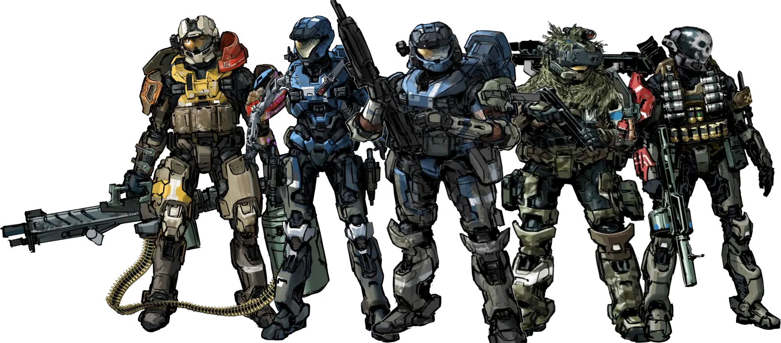 Group of Armored Soldiers